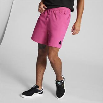 Puma Mens PUMA Tech Rudagon Woven 6 Shorts - Glowing Pink/Glowing Pink Size XXL