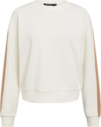 Marc Aurel Sweatshirt in sportstijl met streepaccent - Dames - Sweatshirts - Wit - XS - Hoodies & sweatvesten