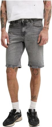 Karl Lagerfeld Slim Short Denim - Heren - Denim shorts - Grijs - W30 - Denim - Korte Broeken