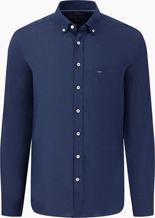 Fynch-Hatton Mens FYNCH-HATTON OXFORD LONG SLEEVE SHIRT NAVY - Size: 38