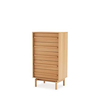 Koketto Home Sinfonier de madera con 5 cajones y estilo natural