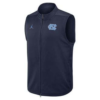 Nike Jordan Mens North Carolina Victory Jordan Brand Therma-FIT College Full-Zip Vest in Blue | 0JOJ41SNCN-3VN