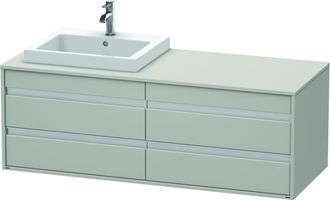 Duravit Mueble Bajo Lavabo Ketho 550x1400x496mm Wt Li Concrete