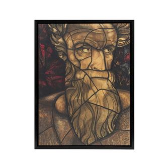 Artery8 St Matthew Stained Glass Design Holst Framed Canvas Wall Art Print | Size: W24 x H32