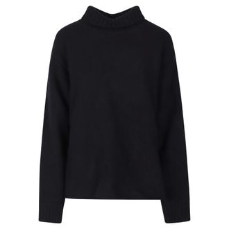Bottega Veneta Maglione a collo alto in lana e cashmere - - Knitwear - Donna - Blu - M