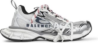 Balenciaga 3XL Split Logo Sneaker - Heren - Sneakers - Wit - 45 EU - Polyester - Schoenen