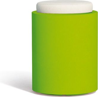 Monacis Puff Comfy Redondo Verde En Pol&iacute;mero Monacis - &Oslash; 40 Cm - 54 H