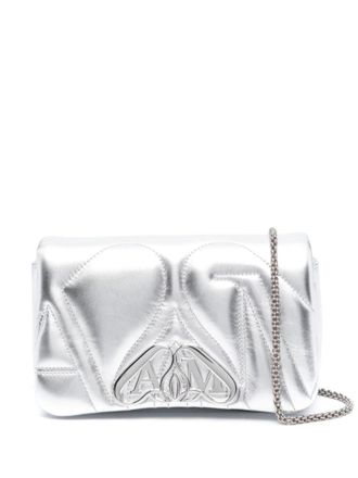 Alexander McQueen Silver Seal Small Shoulder Bag