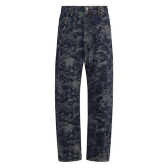 Philipp Plein Heren, Jeans, Blauw, Maat: W34 Denim