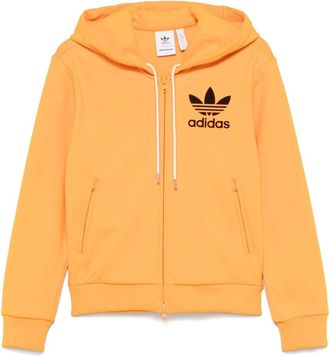 adidas Track Hoodie - Dames - Sportshirts - Oranje - S - Fitness