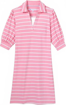 Southern Tide Womens Trina Striped Performance Dress In Prism Pink