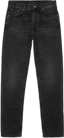 Nudie Jeans Steady Eddie II Slim Tapered Organic Cotton Jeans in Black Fog at Nordstrom, Size 38 X 32