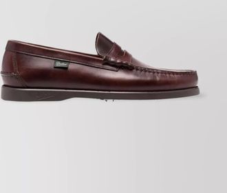 Paraboot smooth leather penny loafers