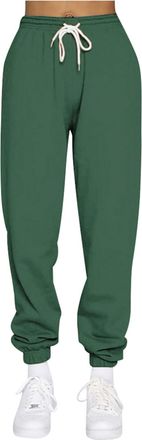 Generic Womens Sport Baggy Cinch Bottom Sweatpants Casual Solid Workout High Waisted Joggers Loose Fit Drawstring 2025 Elastic Waist Athletic Lounge Pants Yog