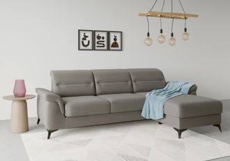 Sit&more Ecksofa »Sinatra L-Form« mit Recamiere, optional mit Kopfteilverstellung und Armteilfunktion
