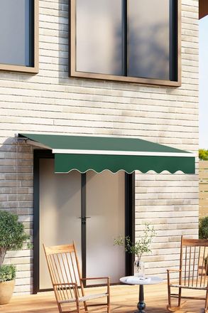 Living and Home 2.5m W x 2m D Retractable Patio Awning