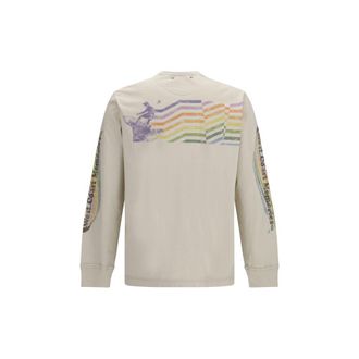 Golden Goose Mens Beige Cotton Sweatshirt Clothing