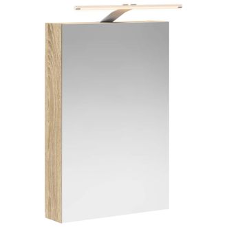 vidaXL Armario Con Espejo De Ba&ntilde;o Roble Sonoma 40 X 10,5 X 60,5 Cm Vidaxl