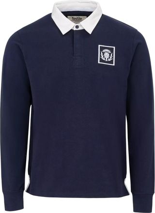 Kooga KooGa Rugbyshirt met lange mouwen voor heren, Schotland (Royaal Blauw)