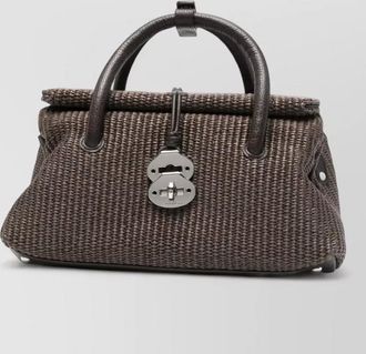 Zanellato dotta vimini small tote handbag woven