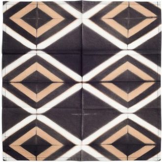 Studio Variously Tisa Indigo Hand Crafted Shibori Print Cotton Table Napkin set of 4 in Black/indigo at Nordstrom