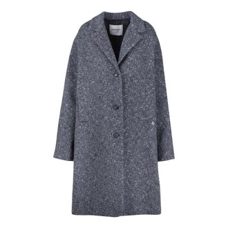 ottod'Ame Cappotto Monopetto a Quadri - - Coats - Donna - Grigio - M