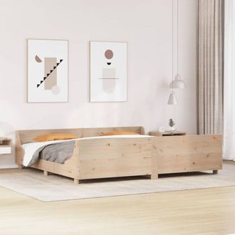 vidaXL Estructura De Cama Sin Colch&oacute;n Madera Maciza De Pino 200x200 Cm Vidaxl