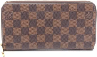 Louis Vuitton Brown Damier Canvas Rose Ballerine Coated Canvas Long Wallet (Bi-Fold) (Pre-Owned)
