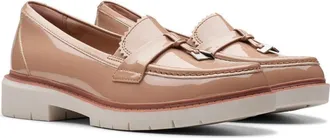 Clarks Westlynn Bella Loafer Womens Warm Beige Lug Sole Slip On Shoes HAWK1707