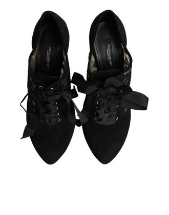 Dolce & Gabbana Floral Lace Pump - Black