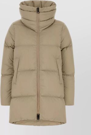 Herno longline puffer jacket high collar