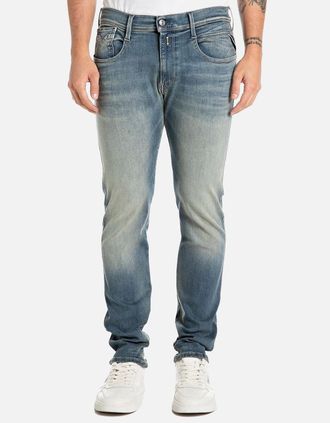 Replay Mens Replay Hyperflex Anbass Slim Tapered Jeans - Blue - Size: 30/32/32
