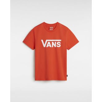 Vans T-Shirt VANS FLYING V CREW TEE, Damen, Gr. XS (34), rot (flying v fie), Jersey, Obermaterial: 100% Baumwolle, Rundhals, eingesetzt abgesteppt, Shirts 