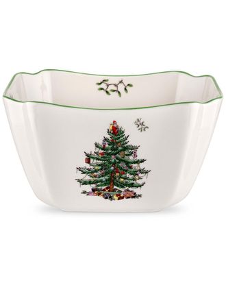 Spode Christmas Tree 6.75In Small Square Bowl