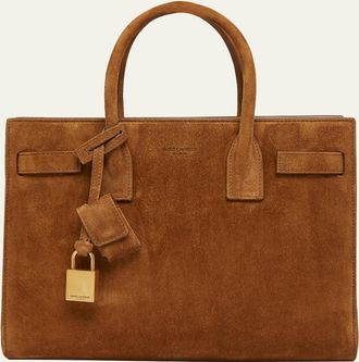 Saint Laurent Sac de Jour Baby Suede Top-Handle Bag