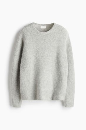 H&M Pullover aus Mohairmix - Grau