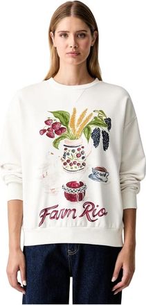 Farm Rio Relaxed Sweatshirt - Dames - Sweatshirts - Veelkleurig - XS - Katoen - Hoodies & sweatvesten
