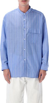 Still by Hand Pocketwork Shirt Light Blue Shirt