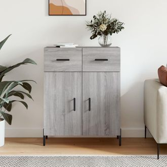 vidaXL Aparador De Madera De Ingenier&iacute;a Gris Sonoma 69,5x34x90 Cm Vidaxl