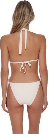 Swim Systems McKenna Tie Side Bikini Swim Bottoms in Buttercream Scrunch at Nordstrom, Size X-Large