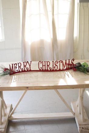 Kalalou Tabletop Or Mantle Merry Christmas