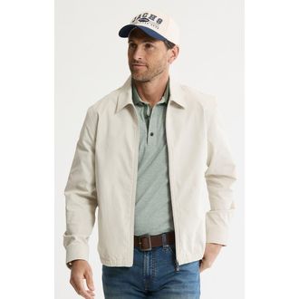J.A.C.H.S. Tech Twill Zip Up Jacket in Stone at Nordstrom, Size Xx-Large