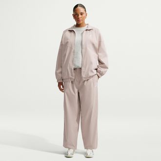 Nike Womens Nike Sportswear Loose High-Waisted Track Pants in Brown | IQ3166-236