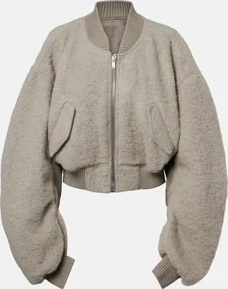 Rick Owens Secchia alpaca and wool-blend bomber jacket