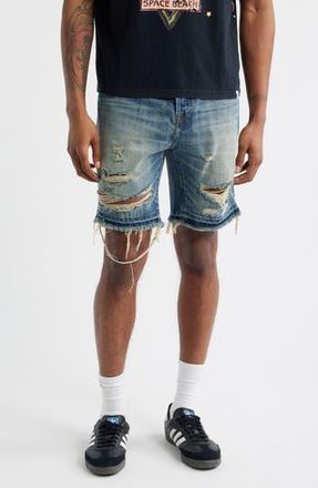 Billionaire Boys Club BB Cadet Distressed Cutoff Denim Shorts in Crater at Nordstrom Rack, Size 32