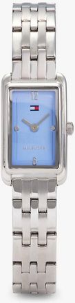 Tommy Hilfiger Womens 16MM Rectangle Link Watch - White