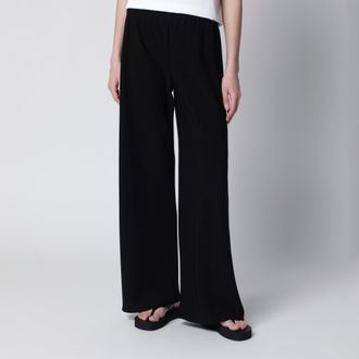 The Row Pantaloni Gala a palazzo in cr&ecirc;pe neri