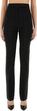 Max Mara Black Slim Flat Front Pant