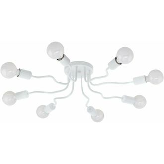 Eglo Eglo - Lampdario da Soffitto Plafoniera Lampada 8 Luci E27 Bianco Orazio Plafone