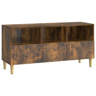 vidaXL Mueble De Tv Con Caj&oacute;n Roble Ahumado 102 X 34,5 X 50 Cm Vidaxl